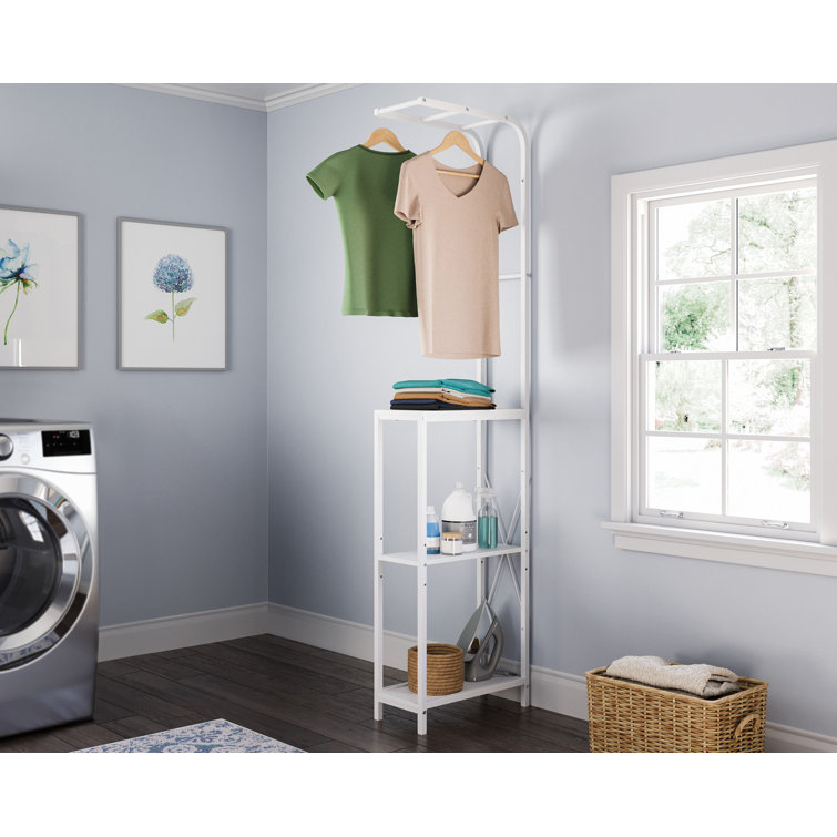 Wooden clothes dryer laundry drying online rack